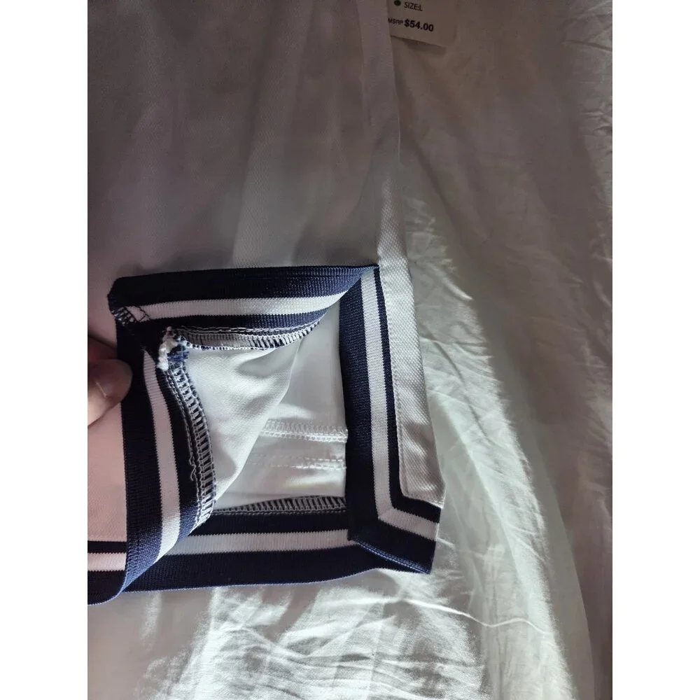 Nanette Lepore Play Tennis Golf Skorts White W Black Stripes Mini S/M NWT W28
